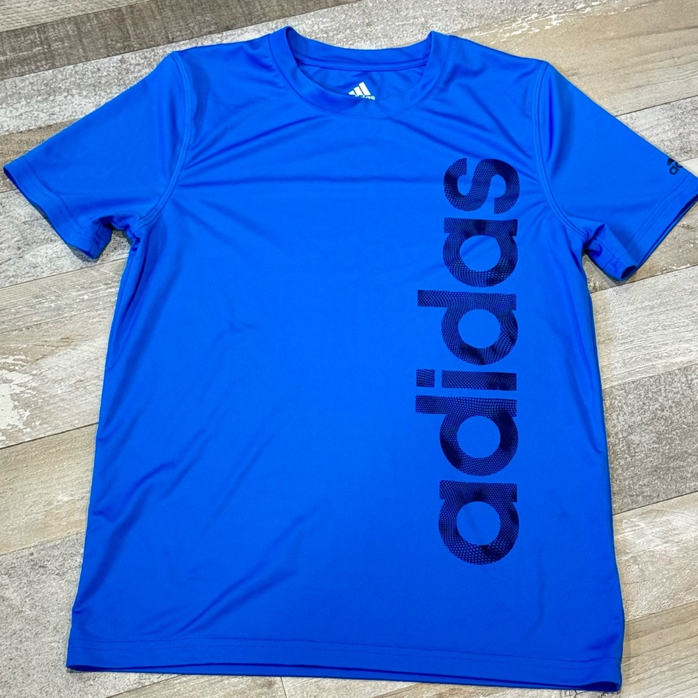 Boy’s Adidas Blue Dri-fit T-Shirt - Size Medium 10/12